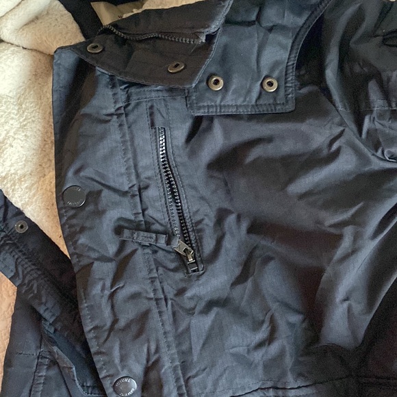 Coastal Hollister Men’s Parka Size Medium Sherpa inside - Picture 6 of 9